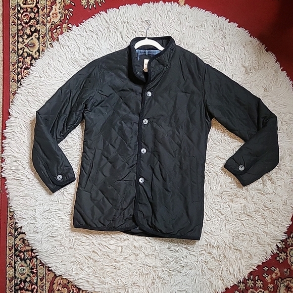 Weatherproof Vintage Field Coat Barn Coat Quilted Black Mens Size Medium M Fall - Picture 1 of 9